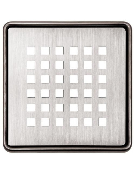 Set Grille/cadre Kerdi-Drain-Style Square Design 3 SCHLUTER - 1