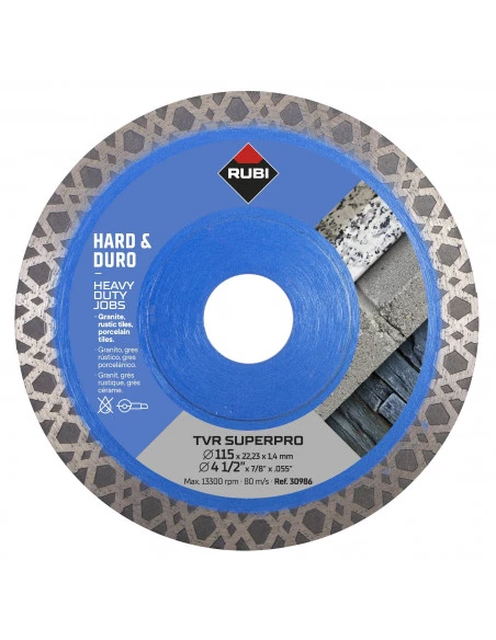 Disque TVR Superpro Usage à sec et à eau RUBI - 1
