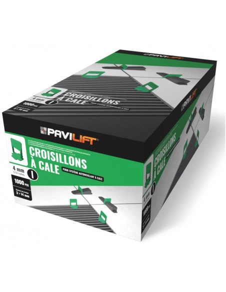 1000 Croisillons autonivelants à cale en "I" 4mm (carrelage de 3 à 14mm) - 2