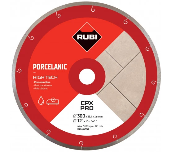 Disque diamant grès porcelaine J-SLOT - CPX RUBI - 3