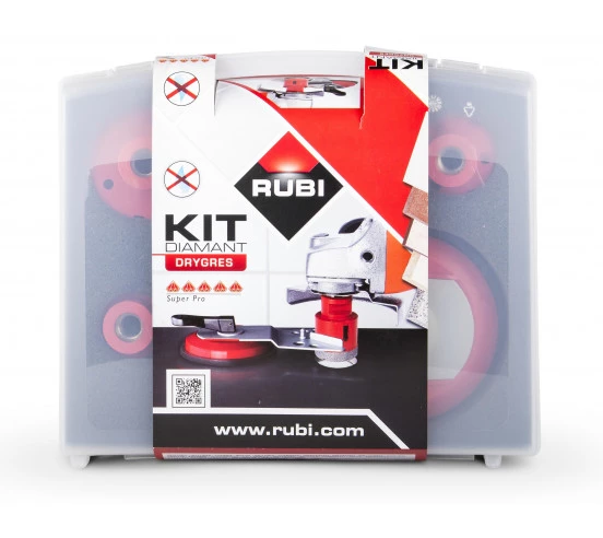 KIT 5 Trepans Drygres + Guide RUBI - 2