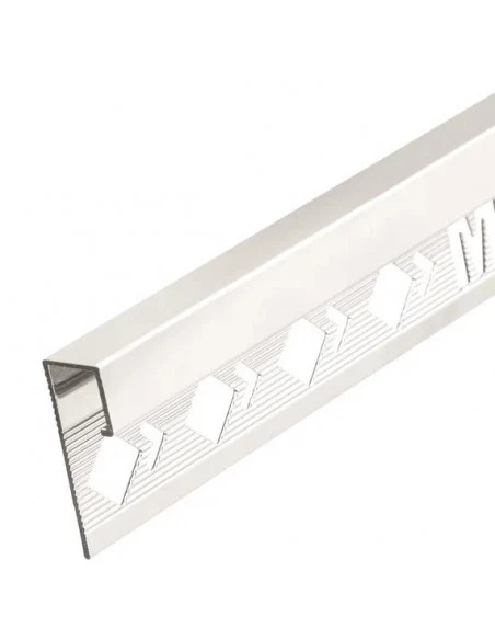 Profilé d'arrêt SQUARE 10mm Alu Brillant 2m50 Mat Inter - 1