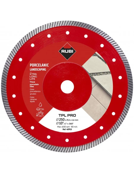 Disque diamant grès cérame TURBO - TPL-EXT PRO RUBI - 1