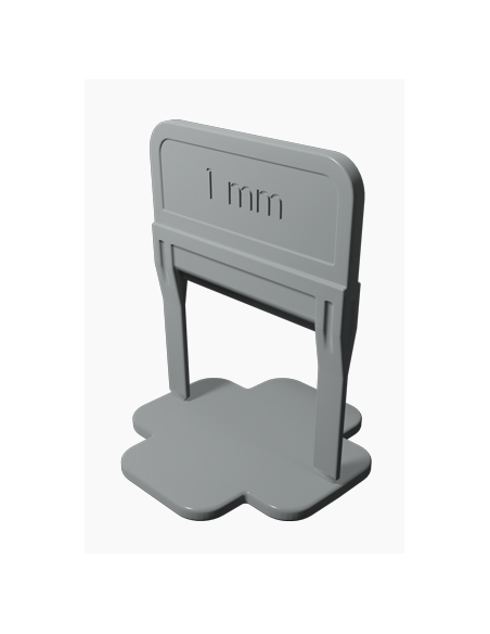 3000 Croisillons autonivelants à cale en "I" 1mm (carrelage de 3 à 14mm) PAVILIFT - 1