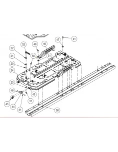 Rubi Roue TX-MAX diam 42  piece détachée numéro 43  sur vue eclatée Coupe carreaux TX-MAX RUBI - 1