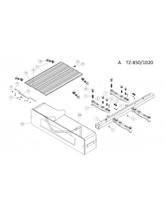 capuchon plastique TZ  numéro 10  sur vue eclatée Coupe carreaux TZ RUBI (piece détachée) - 1