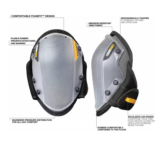 Paire de genouillères non marquantes mousse FoamFit TB-KP-203R  TOUGHBUILT TB-KP-203R - 2
