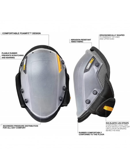 Paire de genouillères non marquantes mousse FoamFit TB-KP-203R  TOUGHBUILT TB-KP-203R - 2