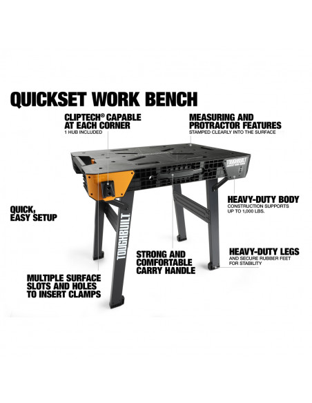 Établi de travail Quickset TB-WB700 TOUGHBUILT - 2