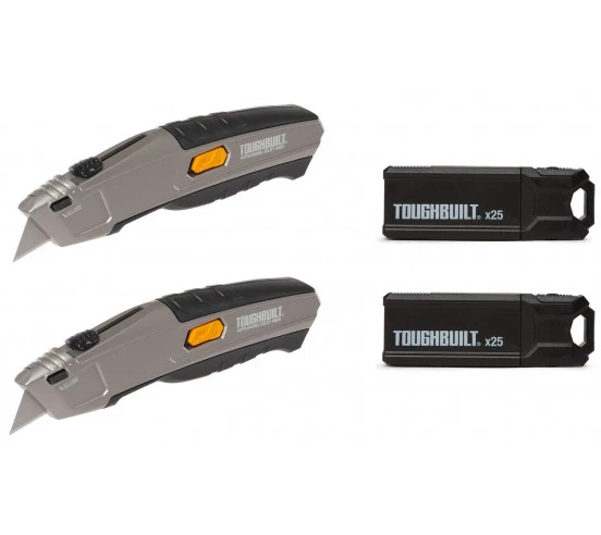 Paquet de 2 cutters à chargement automatique+50 lames TB-H4S52-20 TOUGHBUILT - 1