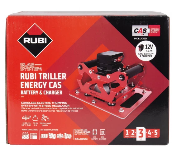 Batte vibrante à batterie RUBI TRILLER ENERGY CAS RUBI - 5