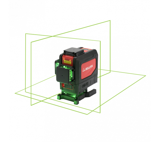 Niveau laser vert  3x360° ligne basse BELLOTA - 1