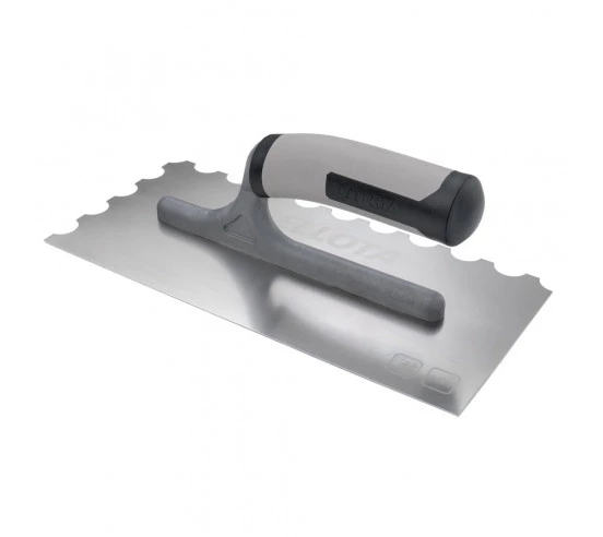 Peigne en acier inoxydable demi-lune château manche bi-matiere BELLOTA - 4