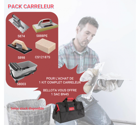 KIT démarrage carreleur offre Fin d'année BELLOTA - 1