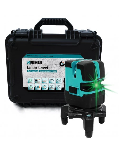 Niveau laser 5 lignes (faisceaux verts) BIHUI By PAVILIFT - 2
