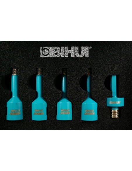 Coffret de trépan mini (M14), diamètres 6, 8, 10, 12 et adaptateur hexagonal - 3