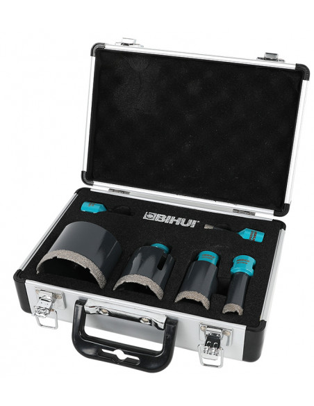 Coffret de trépans diamantés maxi (M14), diamètres 6, 8, 20, 35, 50, 70 - 4