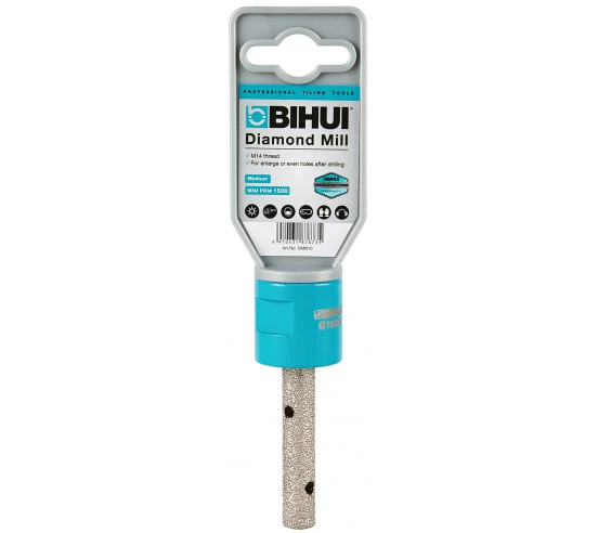 Fraise cylindrique diamantée (M14) 10mm BIHUI By PAVILIFT - 4