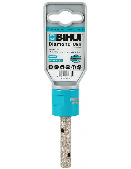 Fraise cylindrique diamantée (M14) 10mm BIHUI By PAVILIFT - 4