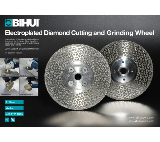 Disque de biseautage, surfacage et faconnage technique Ø125mm  BIHUI By PAVILIFT - 7