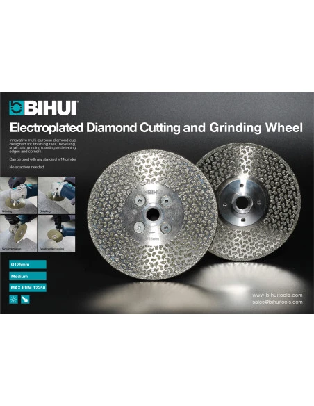 Disque de biseautage, surfacage et faconnage technique Ø125mm  BIHUI By PAVILIFT - 7