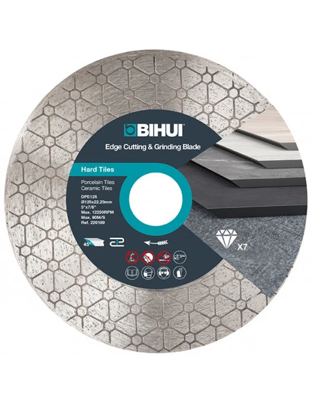Disque de biseautage pour tous types de carreaux Ø125mm  BIHUI By PAVILIFT - 1