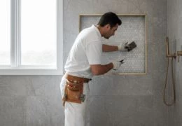 Bien poser la niche à carreler pour une douche design et 100% étanche